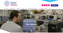 Desktop Screenshot of bowelcancerresearch.org